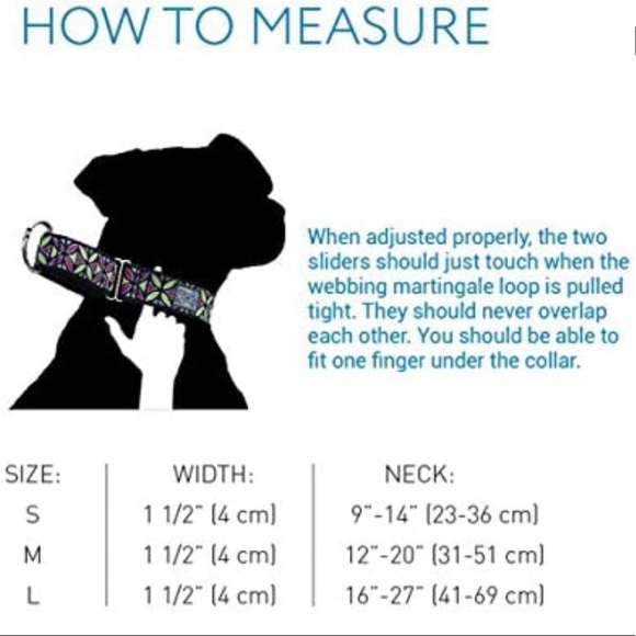 1-1/2-Inch All Webbing Martingale Dog Collar, Large 16 to 27-Inch, Tan Tartan - Picture 6 of 6